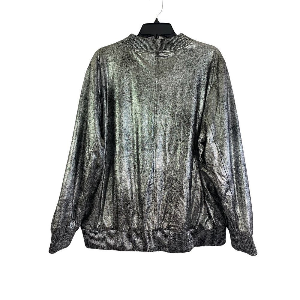 Rebel Women's Silver & Black Jacket - Picture 2 of 5